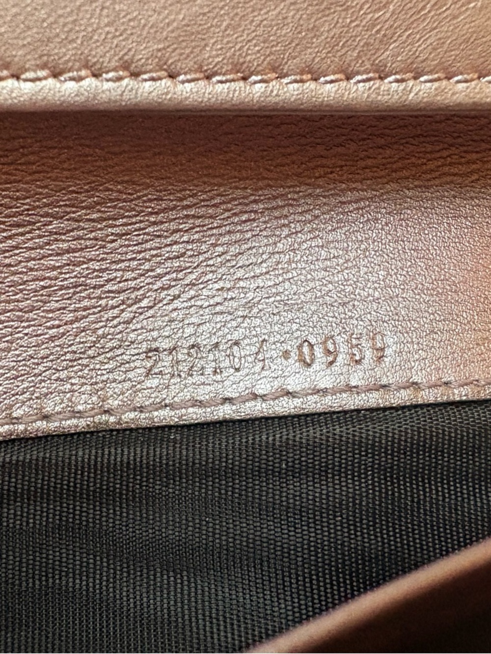 Gucci GG Monogram Long Continental Wallet in Metallic Lilac - Picture 15 of 16